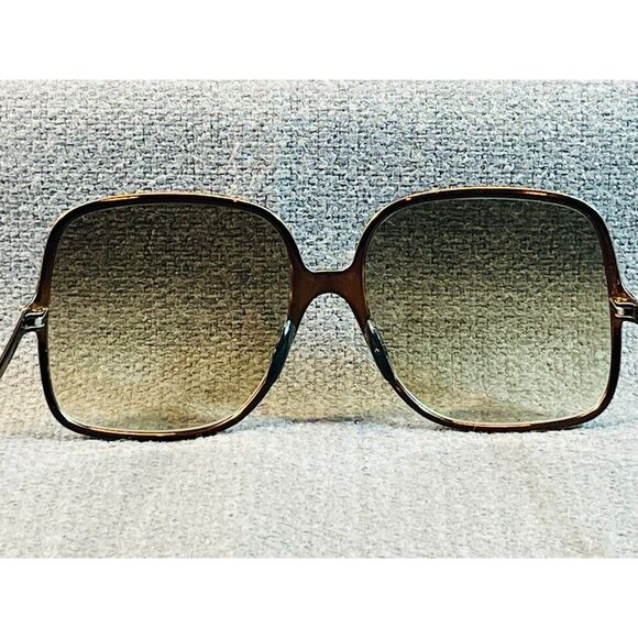 Vintage Bill Blass BB-205 Italy Oversized Sunglasses Copper Wire Frame READ - Picture 2 of 9